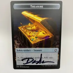 WIZARDS OF THE COAST MTG Dan Scott Signed Proof Cards Treasure - Image 1