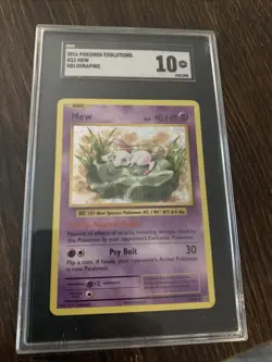 2017 Pokemon XY Evolutions Mew SGC 10 Holo Card #53 psa cgc - Image 1