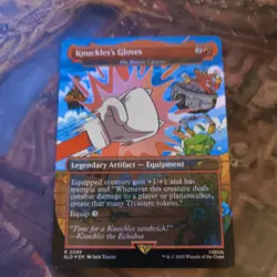 Knuckles's Gloves / The Reaver Cleaver FOIL - Sonic Secret Lair - NM - MTG Card - Image 1