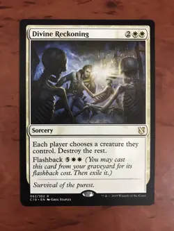 Divine Reckoning MTG Magic the Gathering Card NM Near Mint Commander 2019 C19 - Image 1