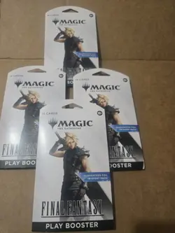 Magic The Gathering Final Fantasy Play Booster Lot Of 4 - Image 1