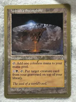 MTG - Volrath's Stronghold - 1999 Jakub Slemr World Champ - LP - Free Shipping! - Image 1