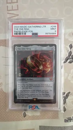 the one ring Pre Release mtg Psa 9 - Image 1