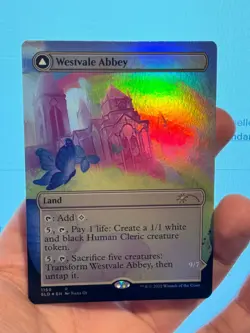 1X FOIL Westvale Abbey / Ormendahl BORDERLESS NM MTG Magic Secret Lair Commander - Image 2