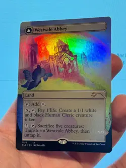 1X FOIL Westvale Abbey / Ormendahl BORDERLESS NM MTG Magic Secret Lair Commander - Image 3