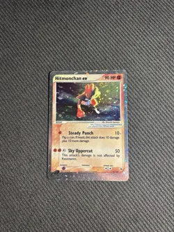 Pokemon TCG Hitmonchan ex 98/109 Ruby and Sapphire Holo NM-/LP - Image 3