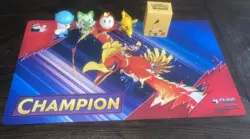 Pokemon Ethan's Ho-Oh League Cup Champion Playmat - Image 2
