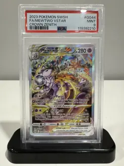 Pokemon Mewtwo VSTAR Crown Zenith Galarian Gallery Full Art #GG44 PSA 9 Mint - Image 1