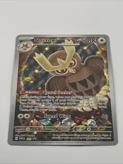 Noctowl SVP 141 Pokemon TCG: Scarlet & Violet Black Star Promo Stellar Crown - Image 2