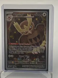 Noctowl SVP 141 Pokemon TCG: Scarlet & Violet Black Star Promo Stellar Crown - Image 5