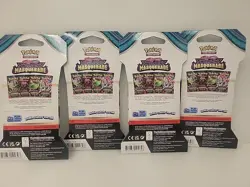 Pokemon TCG Twilight Masquerade Sleeved Booster Pack Lot - 4 packs Artworks - Image 2