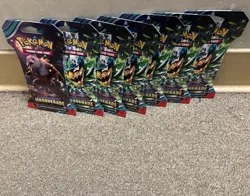 Pokemon TCG Twilight Masquerade Sleeved Booster Pack Lot Of 7! - Image 1