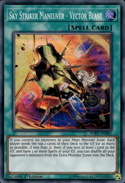 Sky Striker Maneuver - Vector Blast - Super Rare 1st Ed SOFU-EN061 - LP - YuGiOh - Image 1
