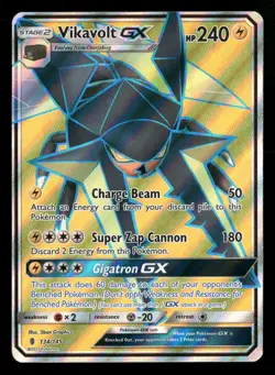 Vikavolt GX - 134/145 - Ultra Rare - Guardians Rising - Pokemon Card - NM/M - Image 1