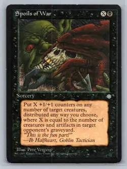 Spoils of War Ice Age Rare - MTG Magic the Gathering Card - Image 1