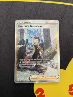 Cynthia’s Ambition Crown Zenith Galarian Gallery GG60/GG70 Holo Pokemon Card NM - Image 1