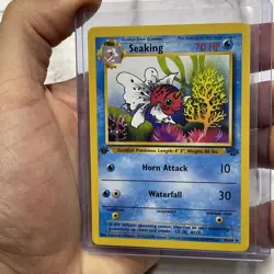 Seaking 46/64 - 1st Edition - Jungle SET - VINTAGE WoTC Pokemon CARD - NM Vtg - Image 2