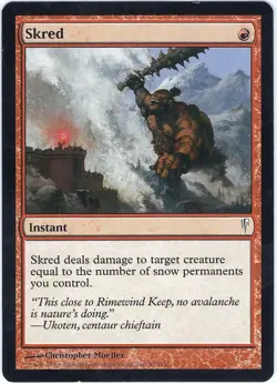 Skred Coldsnap Common - MTG Magic the Gathering Card - Image 1