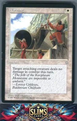 Magic the Gathering MTG Ice Age Warning # Buy 2 Get 1 - Image 1