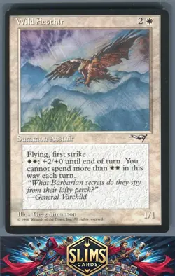 Magic the Gathering MTG Alliances Wild Aesthir (Blue Mountains) #155 Buy 2 Get 1 - Image 1