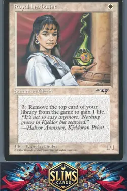 Magic the Gathering MTG Alliances Royal Herbalist #148 Buy 2 Get 1 - Image 1