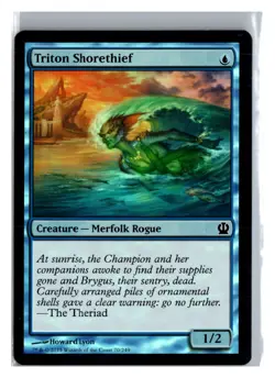 MTG Magic the Gathering Card - FOIL Triton Shorethief - Theros - Common - Image 1