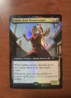 MTG MagicCon Atlanta EXCLUSIVE Promo Sokka, Bold Boomeranger Foil Avatar - Magic - Image 1