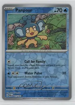 Panpour Reverse Foil Pokemon Scarlet & Violet Paradox Rift PAR #041 - Image 1