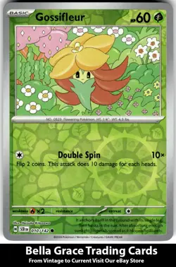 Gossifleur #010/142 SV07: Stellar Crown Pokemon Common Reverse Holo - Image 1