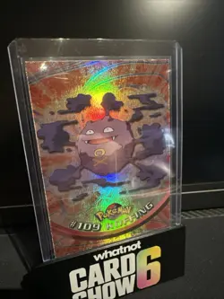 Rainbow Foil Topps Pokemon 109 Koffing Blue Label NM - Image 1
