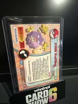 Rainbow Foil Topps Pokemon 109 Koffing Blue Label NM - Image 2