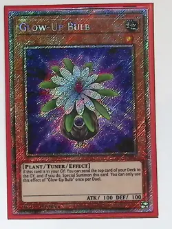Glow-Up Bulb - RA03-EN245 - Platinum Secret Rare - 1st Edition - Yugioh - Image 1