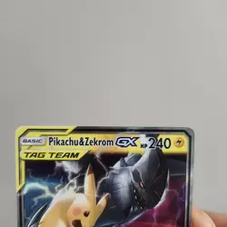 Pikachu & Zekrom GX 33/181 Sun & Moon Tag Team Pokemon Card - Image 2