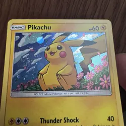 Pikachu SM206 Sun & Moon Rare Holo Promo Pokemon Card Galaxy Swirl - NM - Image 2