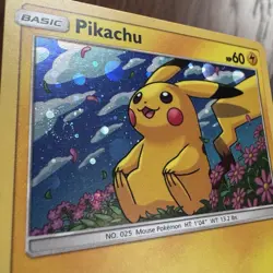 Pikachu SM206 Sun & Moon Rare Holo Promo Pokemon Card Galaxy Swirl - NM - Image 3