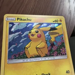 Pikachu SM206 Sun & Moon Rare Holo Promo Pokemon Card Galaxy Swirl - NM - Image 4