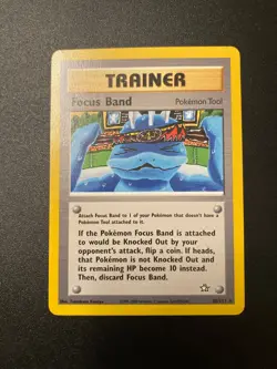 Pokemon Card - Focus Band 86/111 Neo Genesis Rare - Image 1