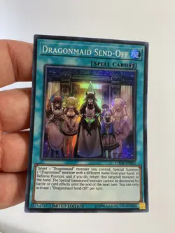 Dragonmaid Send-Off Super Rare Chaos Impact Yugioh Card Nm - Image 1