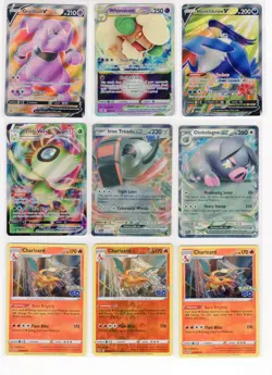 112x ENGLISH Modern Pokemon Card Lot Pack Fresh V VStar VMax ex Holos Shiny - Image 1