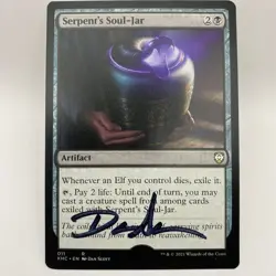 WIZARDS OF THE COAST MTG Dan Scott Signed Proof Card Serpent's Soul-Jar 011 R - Image 1