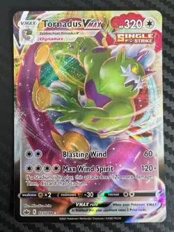 Pokemon TCG Tornadus VMAX Holo Ultra Rare Card Chilling Reign 125/198 NM - Image 1
