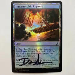 WIZARDS OF THE COAST MTG Dan Scott Signed Proof Card Terramorphic Expanse - Image 1