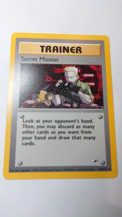 Pokemon TCG Secret Mission 118/132 Gym Heroes Uncommon card Unlimited LP - Image 1