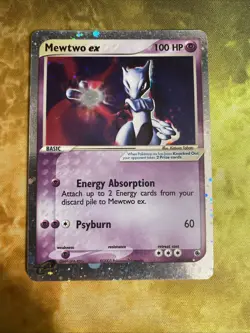 Pokemon Mewtwo EX TCG Holo Ultra Rare Card 101/109 Ruby and Sapphire 2003 - Image 1