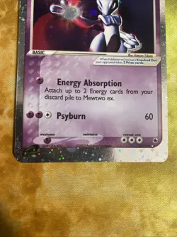 Pokemon Mewtwo EX TCG Holo Ultra Rare Card 101/109 Ruby and Sapphire 2003 - Image 3