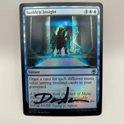 WIZARDS OF THE COAST MTG Dan Scott Signed Proof Card Sudden Insight - Image 1