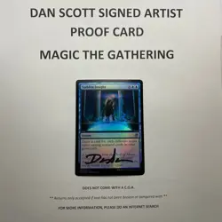 WIZARDS OF THE COAST MTG Dan Scott Signed Proof Card Sudden Insight - Image 2