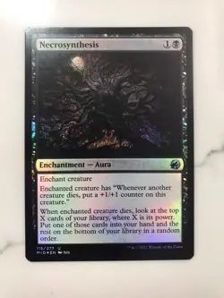 Necrosynthesis Foil MTG Magic the Gathering Card NM Near Mint Midnight Hunt MID - Image 1