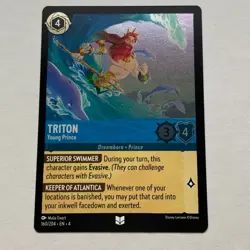 Triton 160/204 Disney Lorcana Ursula's Return Uncommon Cold Foil Card NM - Image 1