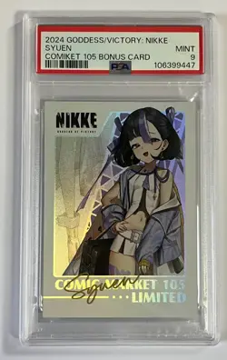 PSA 9 GODDESS OF VICTORY: NIKKE COMIKET 105 BONUS CARD SYUEN POP2 - Image 1